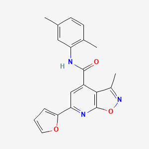 N-(2,5-dimethylphenyl)-6-(furan-2-yl)-3-methyl[1,2]oxazolo[5,4-b]pyridine-4-carboxamide