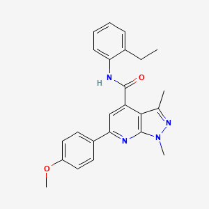 N-(2-ethylphenyl)-6-(4-methoxyphenyl)-1,3-dimethyl-1H-pyrazolo[3,4-b]pyridine-4-carboxamide