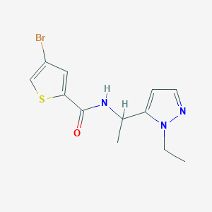 4-bromo-N-[1-(1-ethyl-1H-pyrazol-5-yl)ethyl]thiophene-2-carboxamide