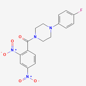 molecular formula C17H15FN4O5 B10935449 (2,4-Dinitrophenyl)[4-(4-fluorophenyl)piperazin-1-yl]methanone 