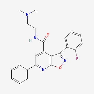 N-[2-(dimethylamino)ethyl]-3-(2-fluorophenyl)-6-phenyl[1,2]oxazolo[5,4-b]pyridine-4-carboxamide