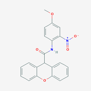 molecular formula C21H16N2O5 B10935516 N-(4-methoxy-2-nitrophenyl)-9H-xanthene-9-carboxamide 