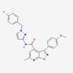 N-[1-(4-fluorobenzyl)-1H-pyrazol-3-yl]-3-(4-methoxyphenyl)-6-methyl[1,2]oxazolo[5,4-b]pyridine-4-carboxamide