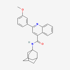 N~4~-(1-Adamantyl)-2-(3-methoxyphenyl)-4-quinolinecarboxamide