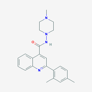 2-(2,4-dimethylphenyl)-N-(4-methylpiperazin-1-yl)quinoline-4-carboxamide