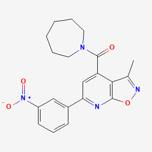 Azepan-1-yl[3-methyl-6-(3-nitrophenyl)[1,2]oxazolo[5,4-b]pyridin-4-yl]methanone