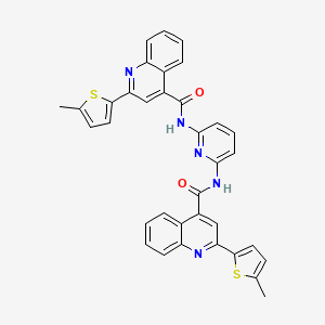 N,N'-pyridine-2,6-diylbis[2-(5-methylthiophen-2-yl)quinoline-4-carboxamide]