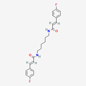 (2E,2'E)-N,N'-hexane-1,6-diylbis[3-(4-fluorophenyl)prop-2-enamide]