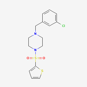 1-(3-Chlorobenzyl)-4-(thiophen-2-ylsulfonyl)piperazine