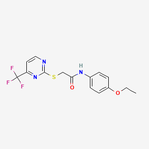 N-(4-ethoxyphenyl)-2-{[4-(trifluoromethyl)pyrimidin-2-yl]sulfanyl}acetamide