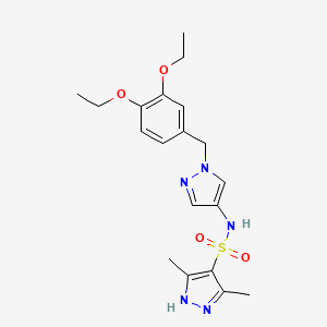 N-[1-(3,4-diethoxybenzyl)-1H-pyrazol-4-yl]-3,5-dimethyl-1H-pyrazole-4-sulfonamide