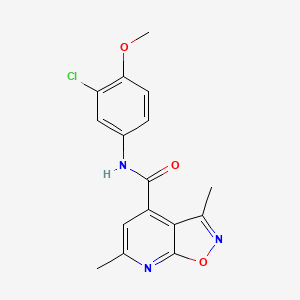 N-(3-chloro-4-methoxyphenyl)-3,6-dimethyl[1,2]oxazolo[5,4-b]pyridine-4-carboxamide