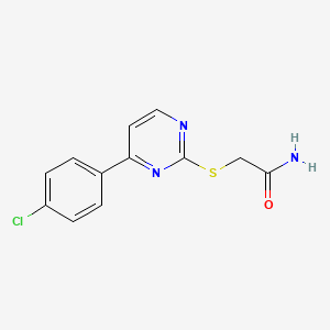 2-{[4-(4-Chlorophenyl)pyrimidin-2-yl]sulfanyl}acetamide