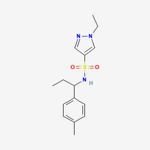 1-ethyl-N-[1-(4-methylphenyl)propyl]-1H-pyrazole-4-sulfonamide