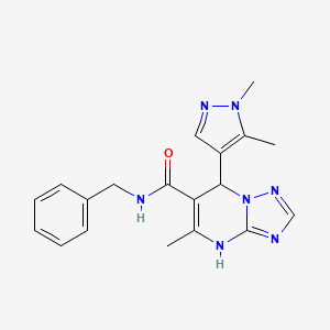 N-benzyl-7-(1,5-dimethyl-1H-pyrazol-4-yl)-5-methyl-4,7-dihydro[1,2,4]triazolo[1,5-a]pyrimidine-6-carboxamide