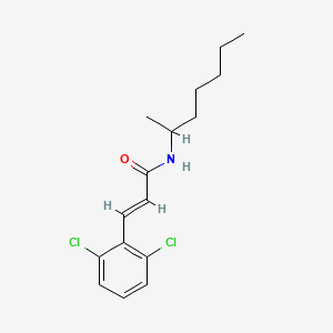 (2E)-3-(2,6-dichlorophenyl)-N-(heptan-2-yl)prop-2-enamide