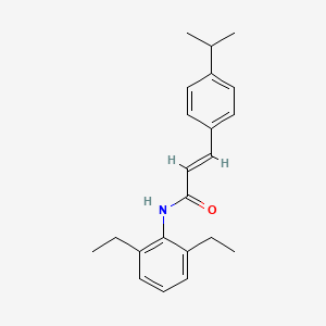 (2E)-N-(2,6-diethylphenyl)-3-[4-(propan-2-yl)phenyl]prop-2-enamide