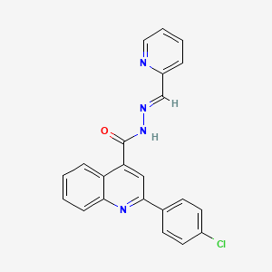 2-(4-chlorophenyl)-N'-(2-pyridinylmethylene)-4-quinolinecarbohydrazide