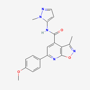 6-(4-methoxyphenyl)-3-methyl-N-(1-methyl-1H-pyrazol-5-yl)[1,2]oxazolo[5,4-b]pyridine-4-carboxamide