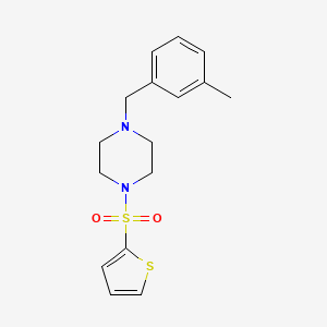 1-(3-Methylbenzyl)-4-(thiophen-2-ylsulfonyl)piperazine