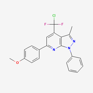 4-[chloro(difluoro)methyl]-6-(4-methoxyphenyl)-3-methyl-1-phenyl-1H-pyrazolo[3,4-b]pyridine