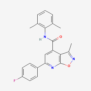 N-(2,6-dimethylphenyl)-6-(4-fluorophenyl)-3-methyl[1,2]oxazolo[5,4-b]pyridine-4-carboxamide