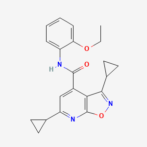 3,6-dicyclopropyl-N-(2-ethoxyphenyl)[1,2]oxazolo[5,4-b]pyridine-4-carboxamide