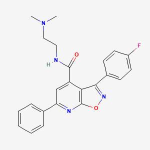 N-[2-(dimethylamino)ethyl]-3-(4-fluorophenyl)-6-phenyl[1,2]oxazolo[5,4-b]pyridine-4-carboxamide