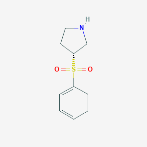 molecular formula C10H13NO2S B109360 (3R)-3-(苯磺酰基)吡咯烷 CAS No. 1268521-39-6