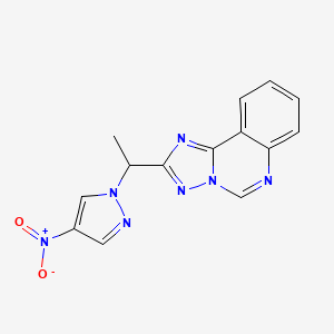 2-[1-(4-nitro-1H-pyrazol-1-yl)ethyl][1,2,4]triazolo[1,5-c]quinazoline