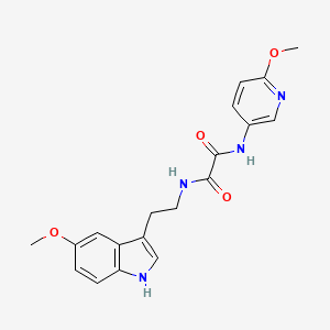 molecular formula C19H20N4O4 B10936100 N-[2-(5-methoxy-1H-indol-3-yl)ethyl]-N'-(6-methoxypyridin-3-yl)ethanediamide 