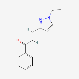 Propenone, 3-(1-ethyl-1H-pyrazol-3-yl)-1-phenyl-