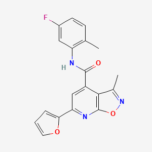 N-(5-fluoro-2-methylphenyl)-6-(furan-2-yl)-3-methyl[1,2]oxazolo[5,4-b]pyridine-4-carboxamide