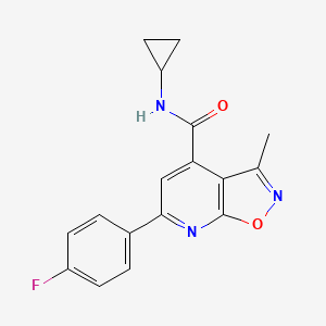 N-cyclopropyl-6-(4-fluorophenyl)-3-methyl[1,2]oxazolo[5,4-b]pyridine-4-carboxamide