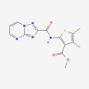 Methyl 4,5-dimethyl-2-[([1,2,4]triazolo[1,5-a]pyrimidin-2-ylcarbonyl)amino]thiophene-3-carboxylate