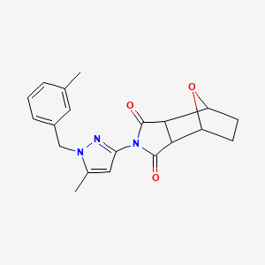 2-[5-methyl-1-(3-methylbenzyl)-1H-pyrazol-3-yl]hexahydro-1H-4,7-epoxyisoindole-1,3(2H)-dione