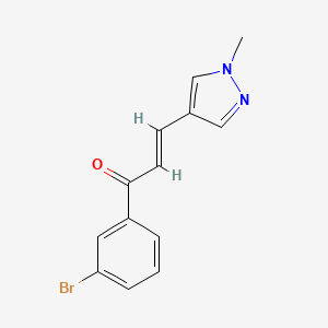 (2E)-1-(3-bromophenyl)-3-(1-methyl-1H-pyrazol-4-yl)prop-2-en-1-one