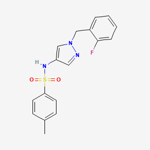 N-[1-(2-fluorobenzyl)-1H-pyrazol-4-yl]-4-methylbenzenesulfonamide