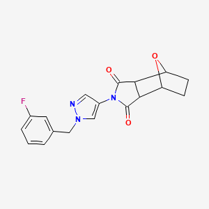 2-[1-(3-fluorobenzyl)-1H-pyrazol-4-yl]hexahydro-1H-4,7-epoxyisoindole-1,3(2H)-dione