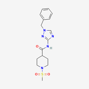 N-(1-benzyl-1H-1,2,4-triazol-3-yl)-1-(methylsulfonyl)piperidine-4-carboxamide