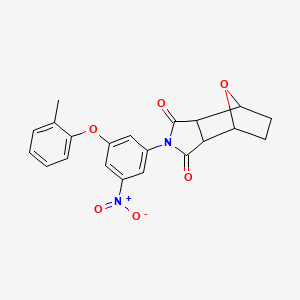 2-[3-(2-methylphenoxy)-5-nitrophenyl]hexahydro-1H-4,7-epoxyisoindole-1,3(2H)-dione