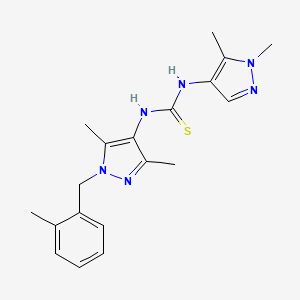 1-[3,5-dimethyl-1-(2-methylbenzyl)-1H-pyrazol-4-yl]-3-(1,5-dimethyl-1H-pyrazol-4-yl)thiourea