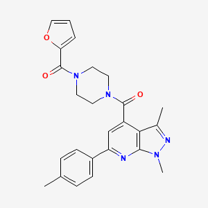 [1,3-dimethyl-6-(4-methylphenyl)-1H-pyrazolo[3,4-b]pyridin-4-yl][4-(furan-2-ylcarbonyl)piperazin-1-yl]methanone