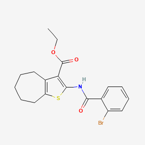 ethyl 2-[(2-bromobenzoyl)amino]-5,6,7,8-tetrahydro-4H-cyclohepta[b]thiophene-3-carboxylate