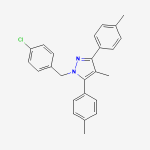 1-(4-chlorobenzyl)-4-methyl-3,5-bis(4-methylphenyl)-1H-pyrazole