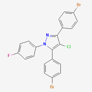 3,5-bis(4-bromophenyl)-4-chloro-1-(4-fluorophenyl)-1H-pyrazole