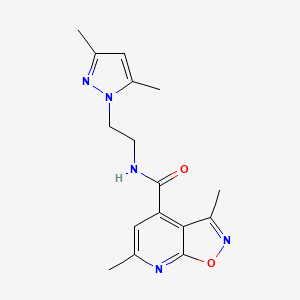 N-[2-(3,5-dimethyl-1H-pyrazol-1-yl)ethyl]-3,6-dimethyl[1,2]oxazolo[5,4-b]pyridine-4-carboxamide