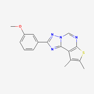 2-(3-Methoxyphenyl)-8,9-dimethylthieno[3,2-e][1,2,4]triazolo[1,5-c]pyrimidine