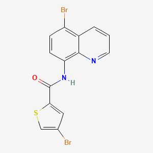 4-bromo-N-(5-bromoquinolin-8-yl)thiophene-2-carboxamide