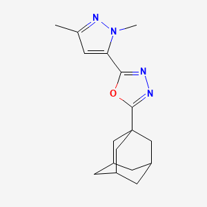 2-(1-Adamantyl)-5-(1,3-dimethyl-1H-pyrazol-5-YL)-1,3,4-oxadiazole